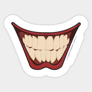 Evil Grinn Colour Sticker